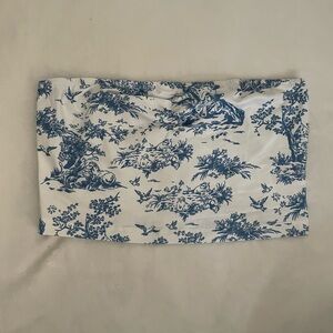 Blue & White tube top